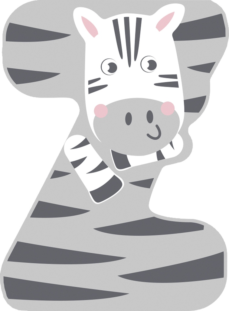 Letras de madera para la habitación infantil z