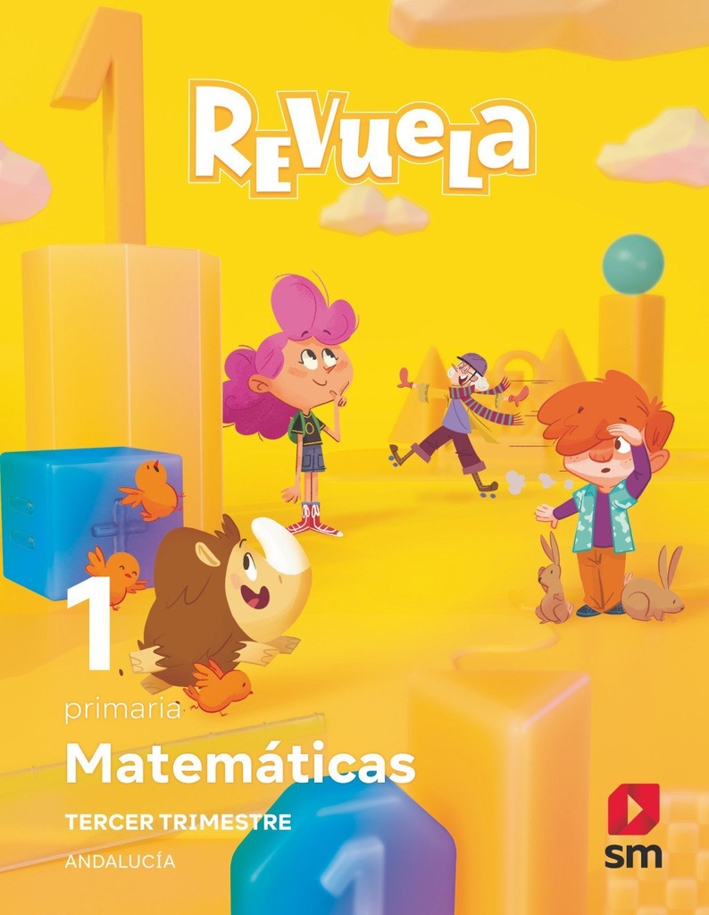 Matemáticas. 1 Primaria. Trimestres Revuela. Andalucía
