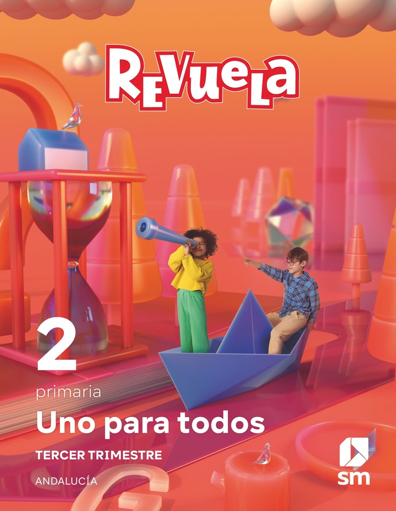 Método globalizado. Uno para todos. 3 Trimestre. 2 Primaria. Revuela. Andalucía