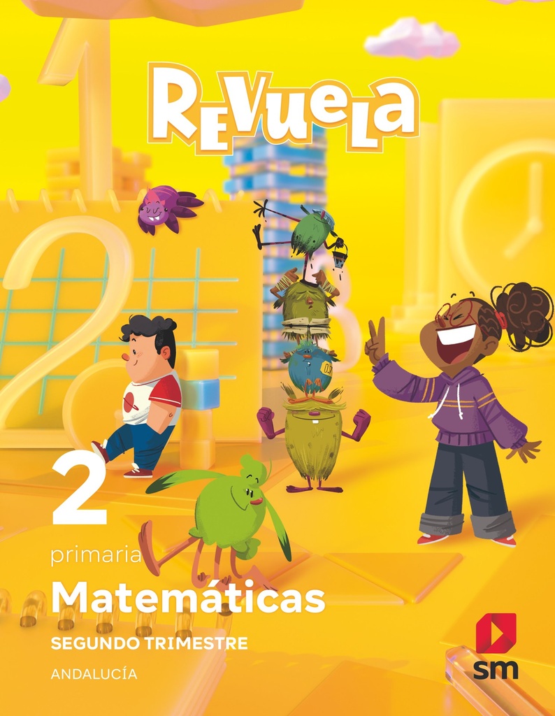 Matemáticas. 2 Primaria. Trimestres Revuela. Andalucía
