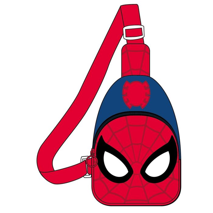 Mochila infantil bandolera spiderman