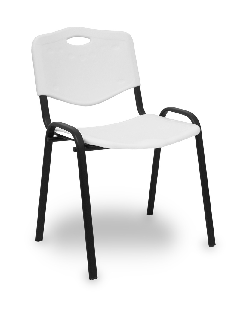 Pack 4 sillas iso plastic pvc blanco