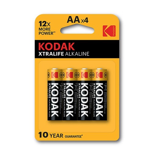 PILA KODAK XTRALIFE KAA LR06 AA BLISTER 4 UNIDADES