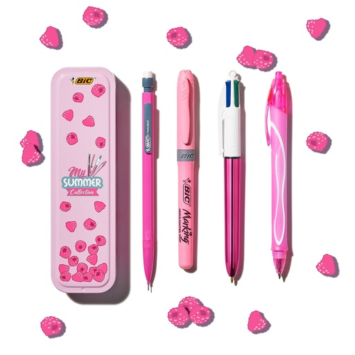 BOLIGRAFO BIC 4C SHINE ROSA