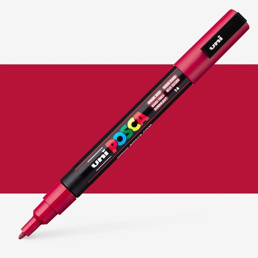 ROTULADOR UNIPOSCA ROJO OSCURO  PC-3M