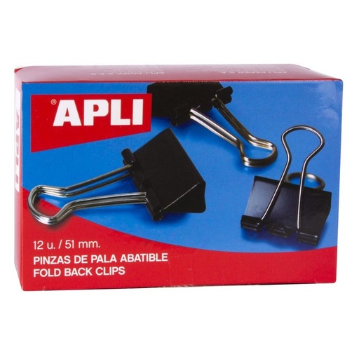 PINZAS DE PALAS ABATIBLES. CAJA DE 12. 51 MM.