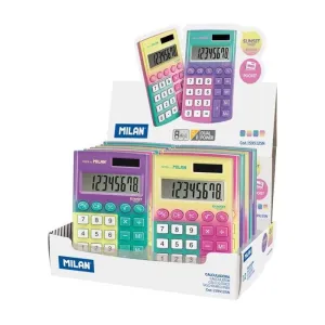 CALCULADORAS 8 DIGITOS POCKET SUNSET - CAJA DE 12