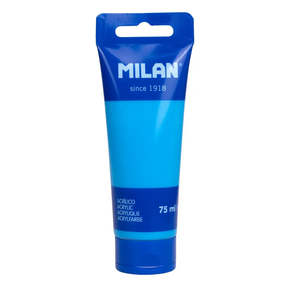 TUBO 75 ML PINTURA ACRILICA AZUL CYAN