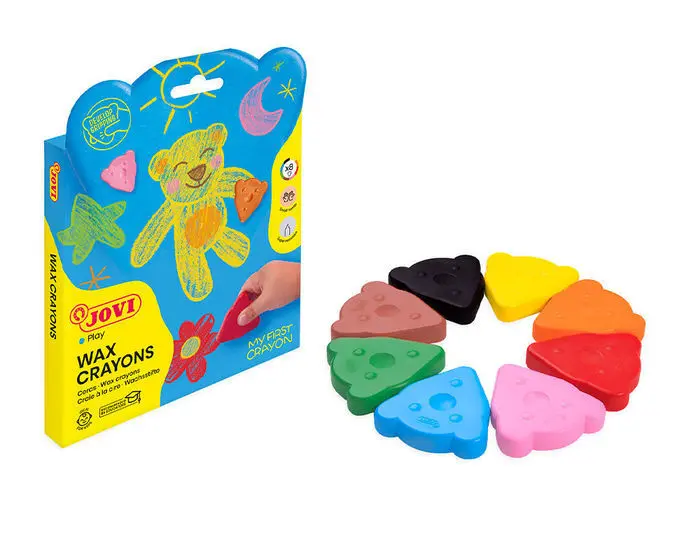CERA JOVI OSITO MY FIRST CRAYON 8 COLORES SURTIDOS