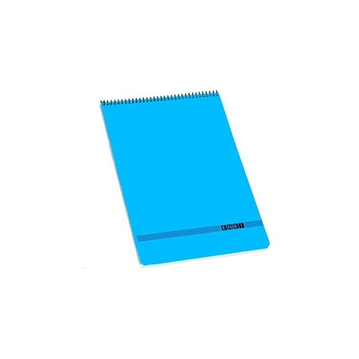 BLOC ESPIRAL ENRI FOLIO TAPA BLANDA 1 LINEA 6 COLORES 80 HOJAS 60 G/M2