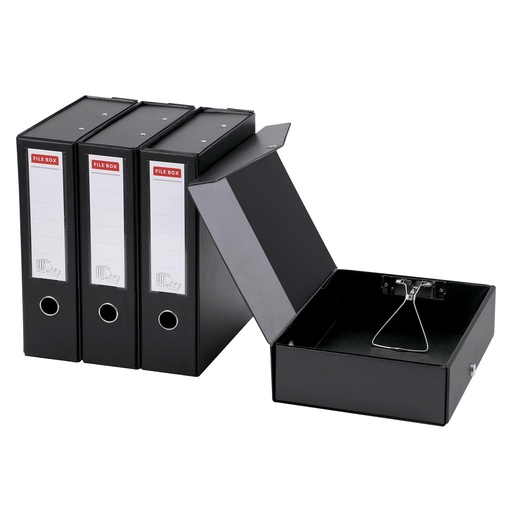 ARCHIVADOR AZ CON CAJA F� JASPEADO GRIS