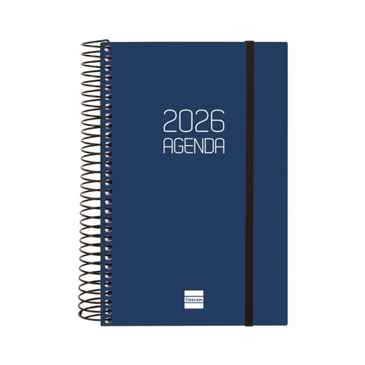 AGENDA ESPIRAL OPAQUE E10 1DP 2026 AZUL