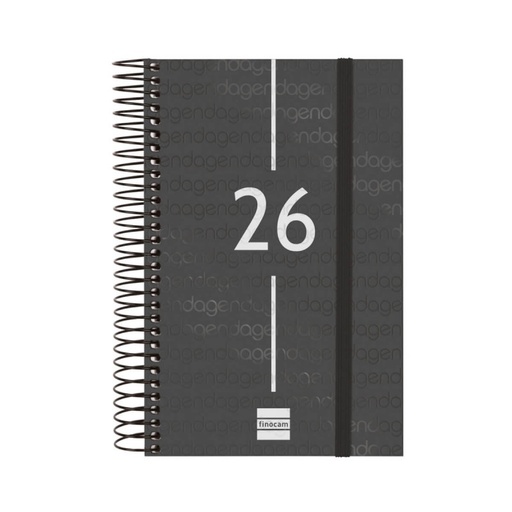AGENDA ESPIRAL YEAR E5 1DP 2026 NEGRO