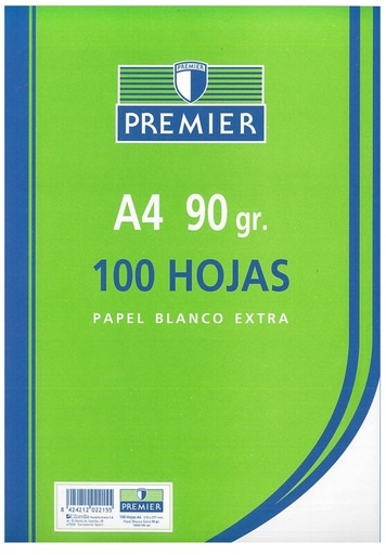 PAPEL  A4 90 GR LISO P/100H