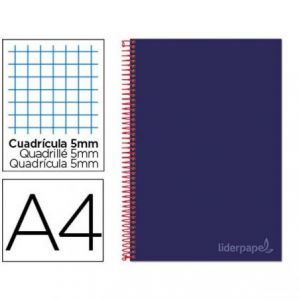 BLOC ESPIRAL PP 16� NATURAL CUADRO 4MM