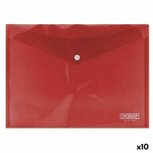 SOBRE PORTADOCUMENTOS PP A4 C/BROCHE ROJO