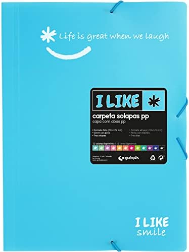 CARPETA 4� GOMAS SOLAPAS CARTON AZUL