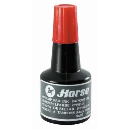 FRASCO TINTA TAMPON SELLAR HORSE 30ML ROJA