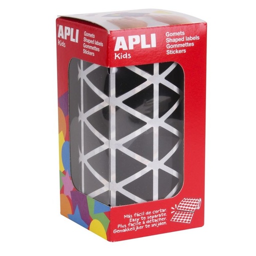 [11497] Rollo gomets triangulares 20 mm negros