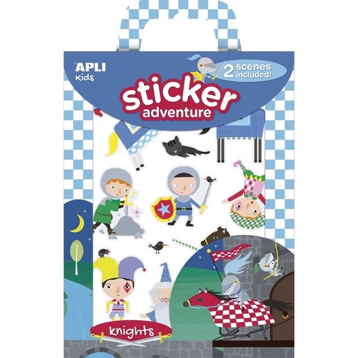 [16765] Juego de gomets sticker adventure caballeros