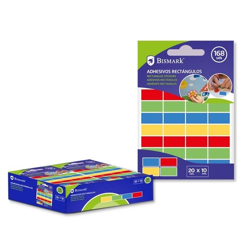 [327343] Gomets adhesivos rectangul 20X10MM 28 uds x 6 h,/b