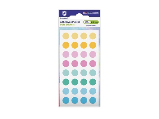 [331260] Gomets adhesivos pastel 5X32 unidades