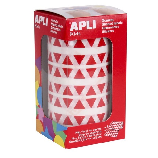 [4865] Gomets triangulo rollo 10,5 rojo 48