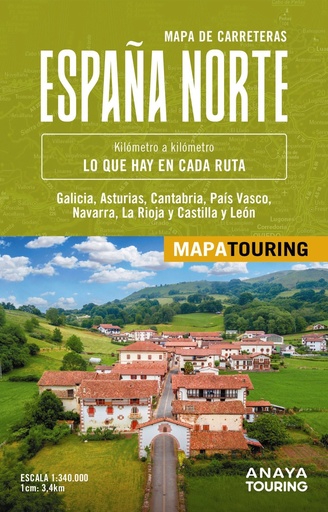 [978-84-9158-997-6] Mapa de carreteras de España Norte 1:340.000