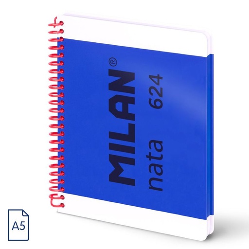 Nata * cuaderno A5 esp. td cuadricula 80H 95GR azul
