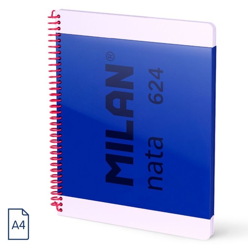 Nata * cuaderno A4 esp. td cuadricula 80H 95GR azul