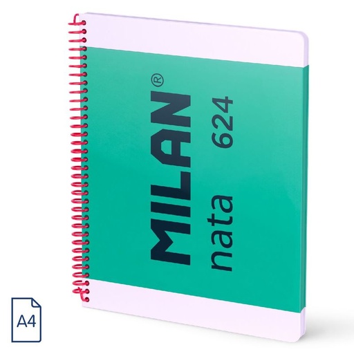 Nata * cuaderno A4 esp. td 80H 95GR verde