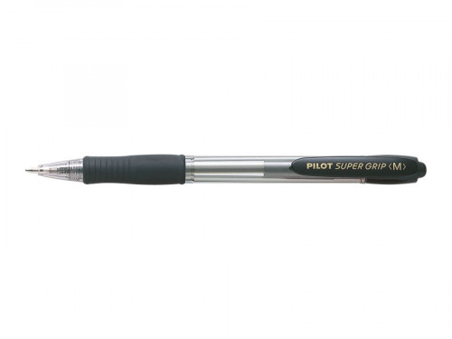 [BPGP-10R-M-B] Boligrafo retractil supergrip 1.0MM negro PILOT bpgp-10R-m-b