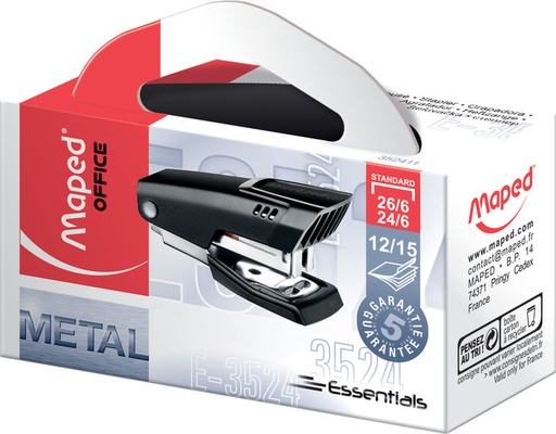 Grapadora essential metal mini grapas 26 / 6