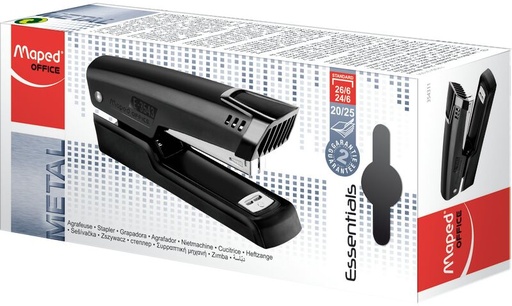 Grapadora half strip essential metal grapas 24 / 6 26 / 6