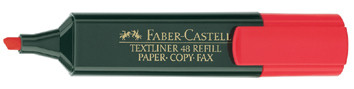 [154821] Marcador fluor textliner rojo faber castell 154821