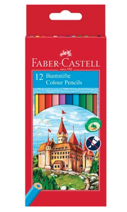 [120112] Estuche 12 lapices colores hexagonales ht faber castell 120112