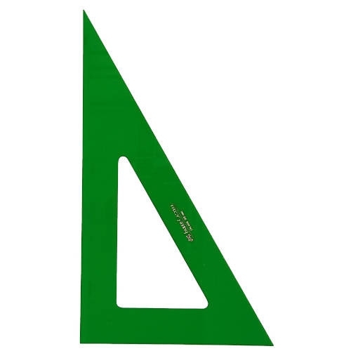 [666-28] Cartabon 28CM no gradudad color verde faber castell 666-28
