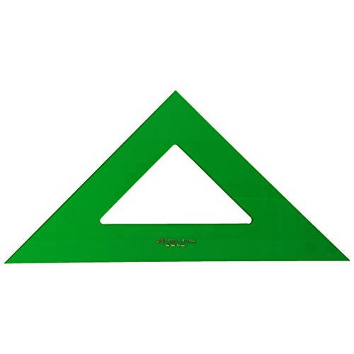 [566-32] Escuadra 32CM no graduada color verde faber castell 566-32
