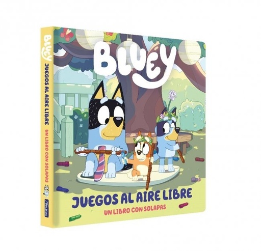 [978-84-488-7273-1] Bluey. Libro de cartón con solapas - Juegos al aire libre