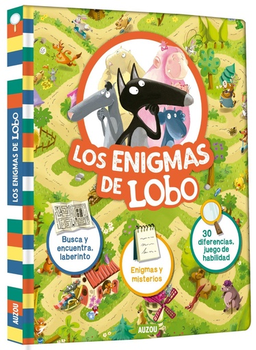 [978-2-7338-9376-0] Los enigmas de Lobo. Busca y encuentra y laberinto. Enigmas y misterios. 30 diferencias y juego de habilidad.