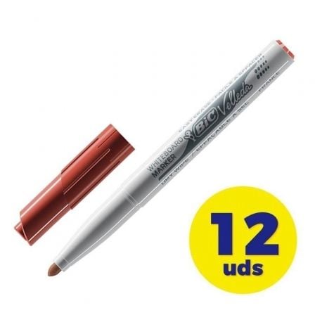 ROTULADOR VELLEDA MEDIUM ROJO - CAJA DE 12
