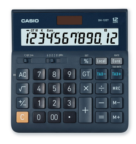 [DH-12ET] Calculadora sobremesa 12 digitos CASIO dh-12ET