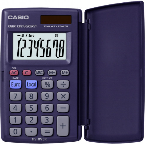 [HS-8VERA] Calculadora de bolsillo de 8 dígitos CASIO hs-8VERA