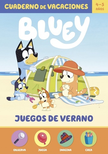 [978-84-488-7366-0] Bluey. Cuaderno de vacaciones - Juegos de verano (4-5 años)