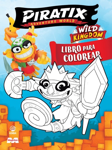 [978-84-19011-72-5] Libro para colorear Piratix Nº 1 - Wild Kingdom