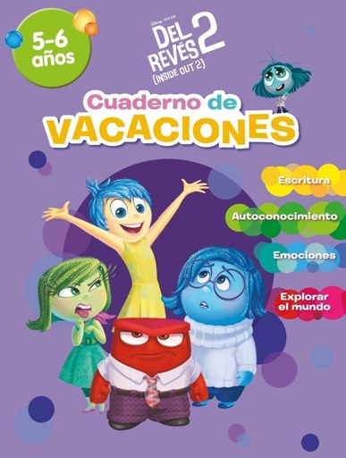 [978-84-19487-16-2] Inside Out 2. Cuaderno de vacaciones (5-6 años) (Disney. Cuaderno de vacaciones)