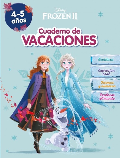 [978-84-19487-14-8] Frozen. Cuaderno de vacaciones (4-5 años) (Disney. Cuaderno de vacaciones)