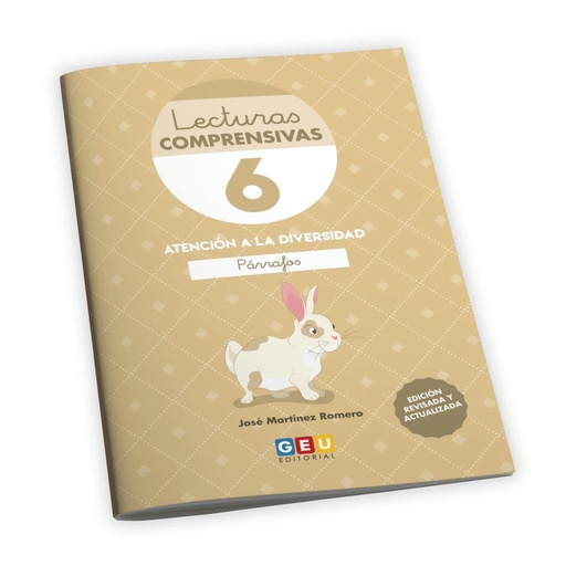 [978-84-17748-39-5] Comprensión Lectora 1 Primaria | Lecturas Comprensivas 6 | Lecturas Comprensivas GEU | Pauta Cuadrícula - Párrafos | Editorial GEU 1 Primaria