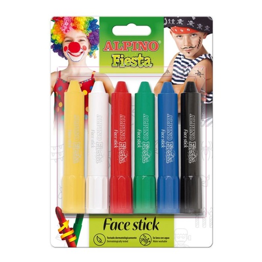 MAQUILLAJE ALPINO FACE STICK 5 GRS 6 COLORES SURTI