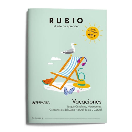 [978-84-10418-44-8] Vacaciones RUBIO (6.º de Primaria)